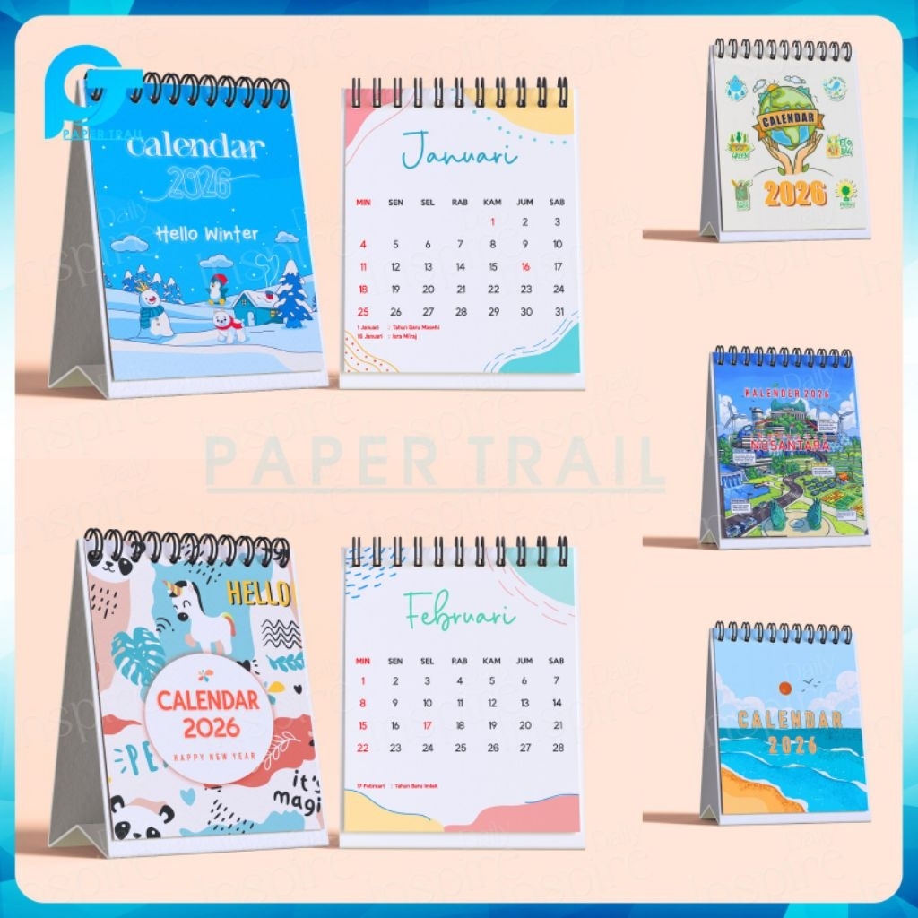 

PROMO KALENDER MEJA MINI 2026 KALENDER DUDUK PREMIUM DESIGN BEST SELLER