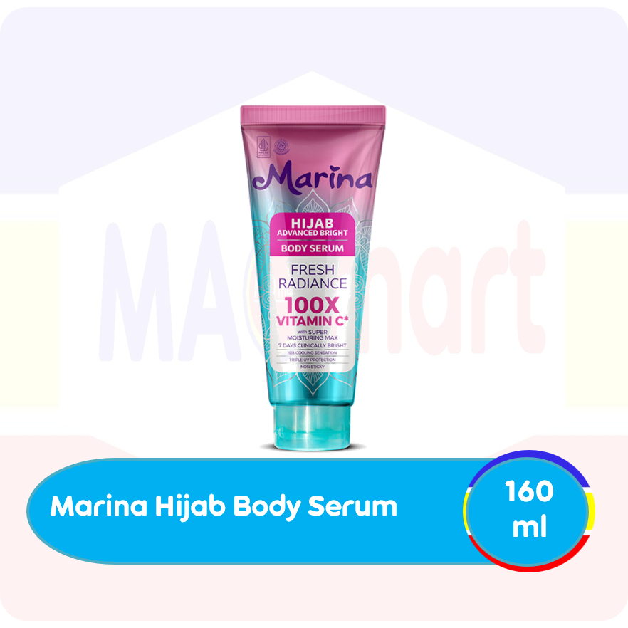 Marina Hijab Advanced Bright Body Serum Fresh Radiance 160ml