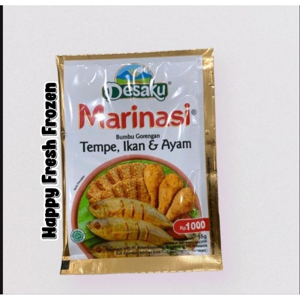 

Desaku Marinasi Bumbu Gorengan Tempe,Ikan dan Ayam 15 gram