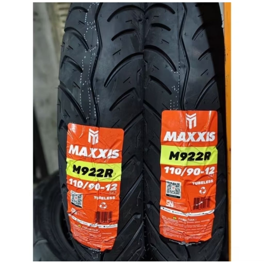 BAN LUAR TUBELES MAXXIS  M922R 110/90-12 BAN BELAKANG SCOOPY DONAT FRE GO GENIO MAXXIS TUBELES