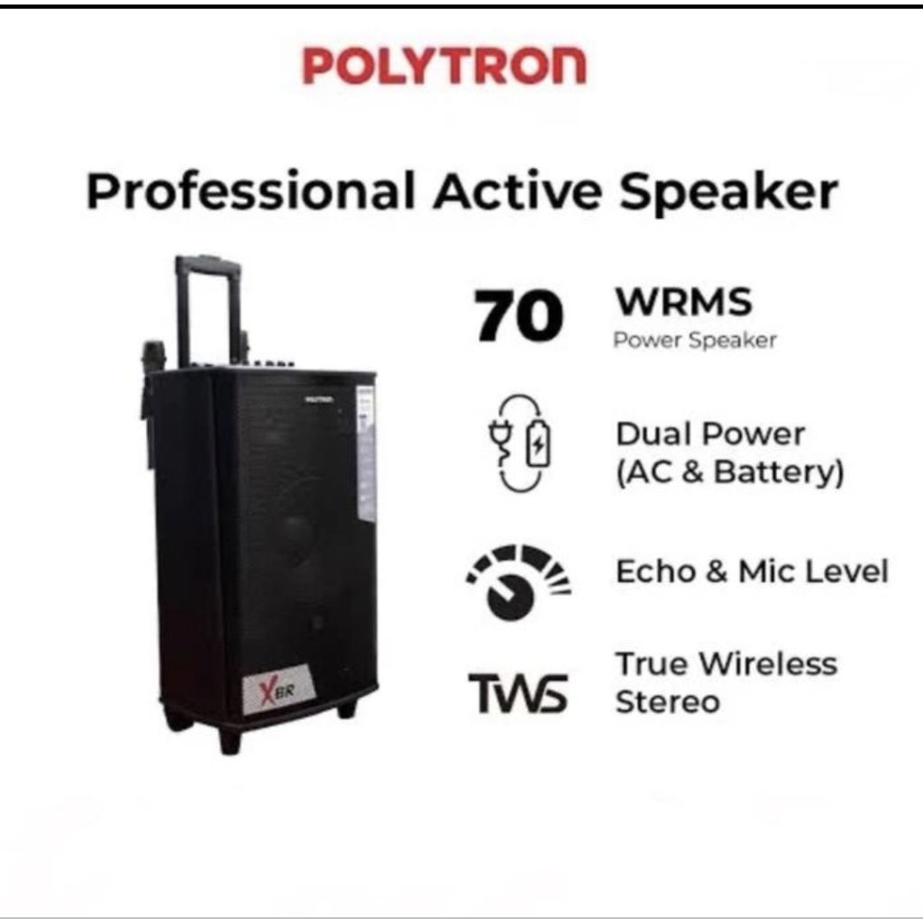 SPEKER AKTIF PORTABEL POLYTRON 12INCI PAS PRO 12F7