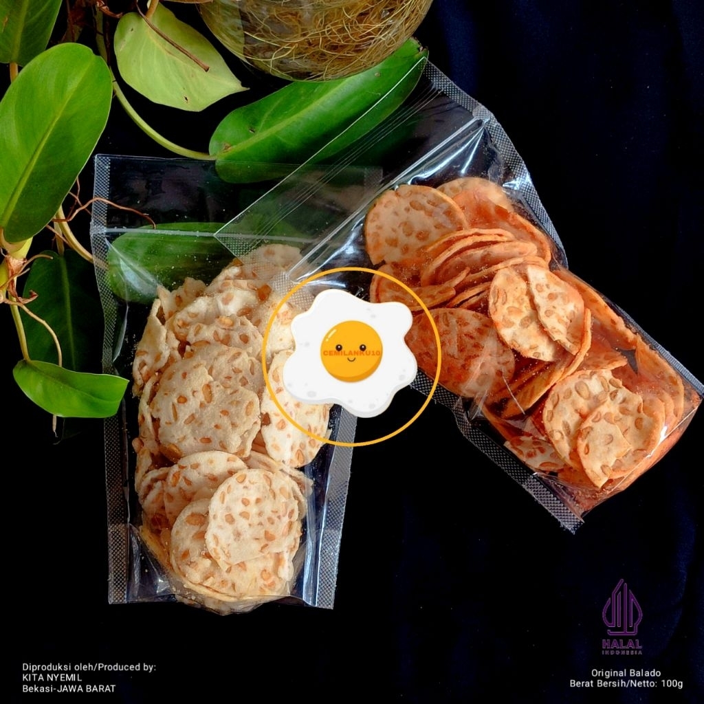

keripik tempe sagu keripik tempe putih keripik tempe tepung tapioka balado original 100g