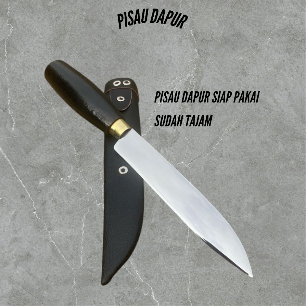 pisau daging super tajam baja asli serbaguna