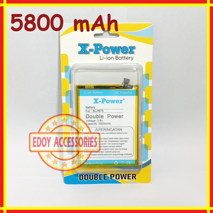 Batre Oppo A3s CPH1803 Double Power BLP673 Batu Battery Baterai Tanam