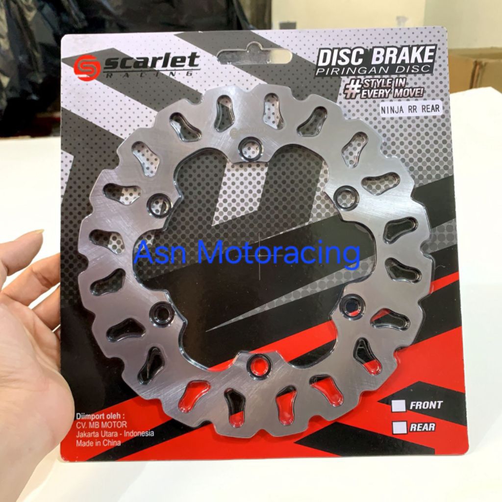 Piringan Belakang ninja rr old/ninja rr new piringan disk cakram belakang ninja rr 150 lubang baut 6