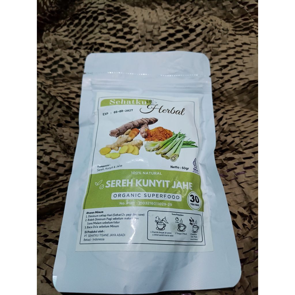 

Teh Sereh Kunyit Dan Jahe Isi 20 & 30 tea bag