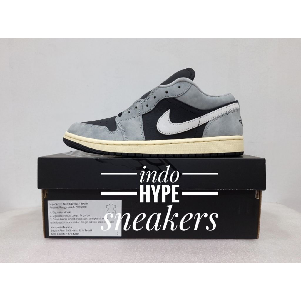 Air Jordan 1 Low SE LIGHT GREY BLACK