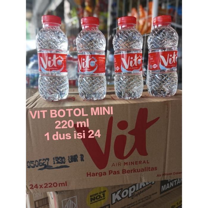 

VIT BOTOL MINI 220ml Per Dus isi 24 Botol