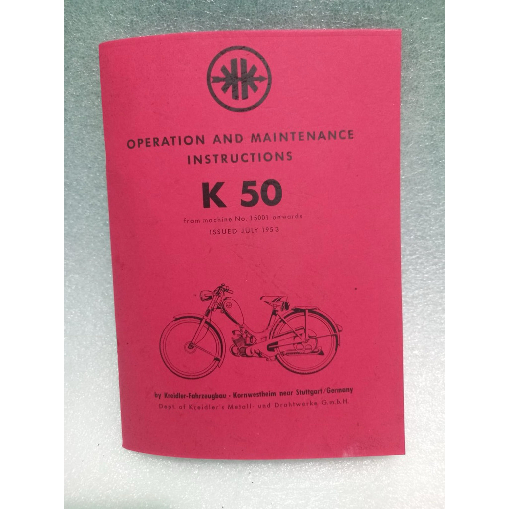 

manual book k50 kreidler copy an