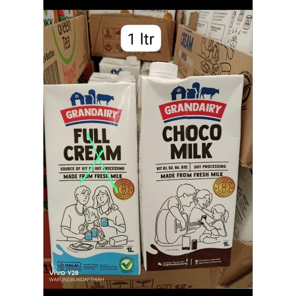 

Grandairy Full Cream Cokelat 1L