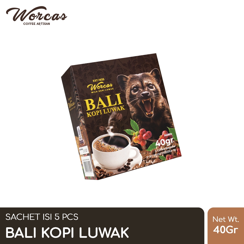 

WORCAS Bali Kopi Luwak Sachet (5pcs)