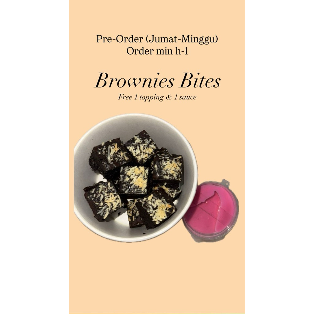 

PO Brownies fudgy Bites , CALLEBAUT 100%