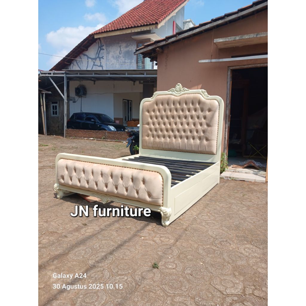 tempat tidur jati dipan laci 160x200