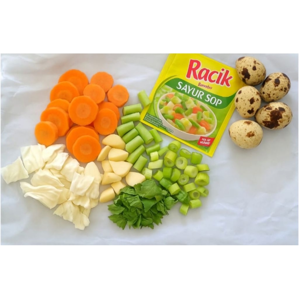 

Paket Cemplung Sayur Sop Telur Puyuh