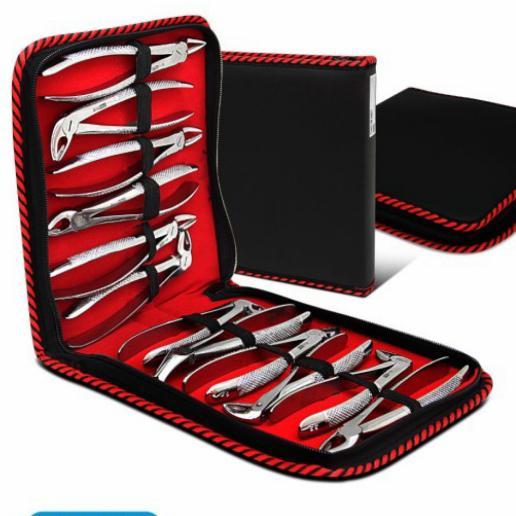 Marwa Tang Gigi Dewasa Set Isi 12 Original / Tang Cabut Gigi Dewasa Set / Dental Forcep Adult Set 12