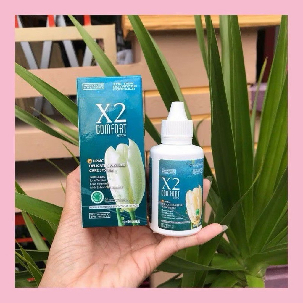 Cairan Softlens X2 60ml / Pembersih soflens x2 60ml / cairan soflens x2 60ml