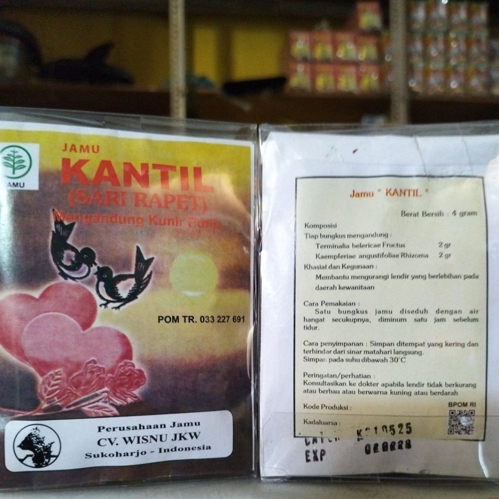 

jamu kantil sarirapet serbuk wisnujkw isi 1 pak isi 10 sachet