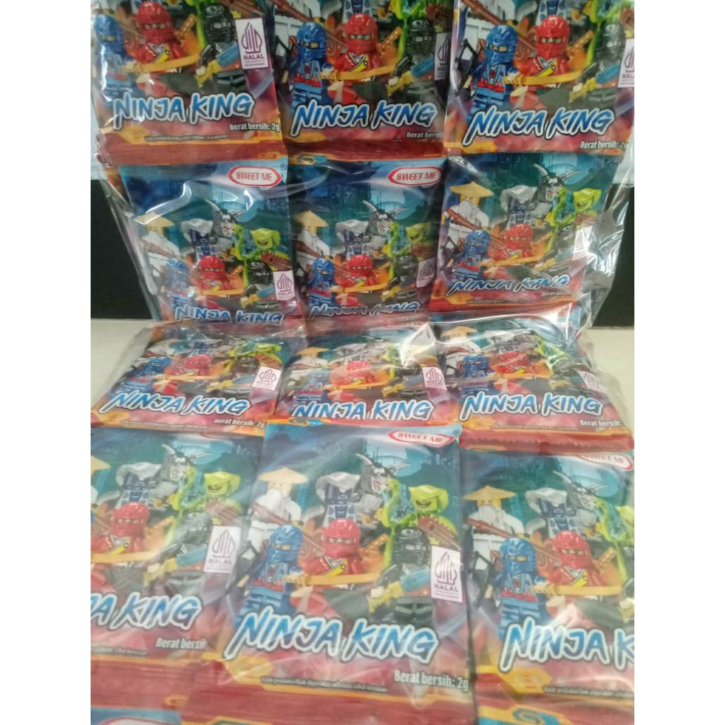 

Sweetme Ninja king isi 30 pcs permen mainan