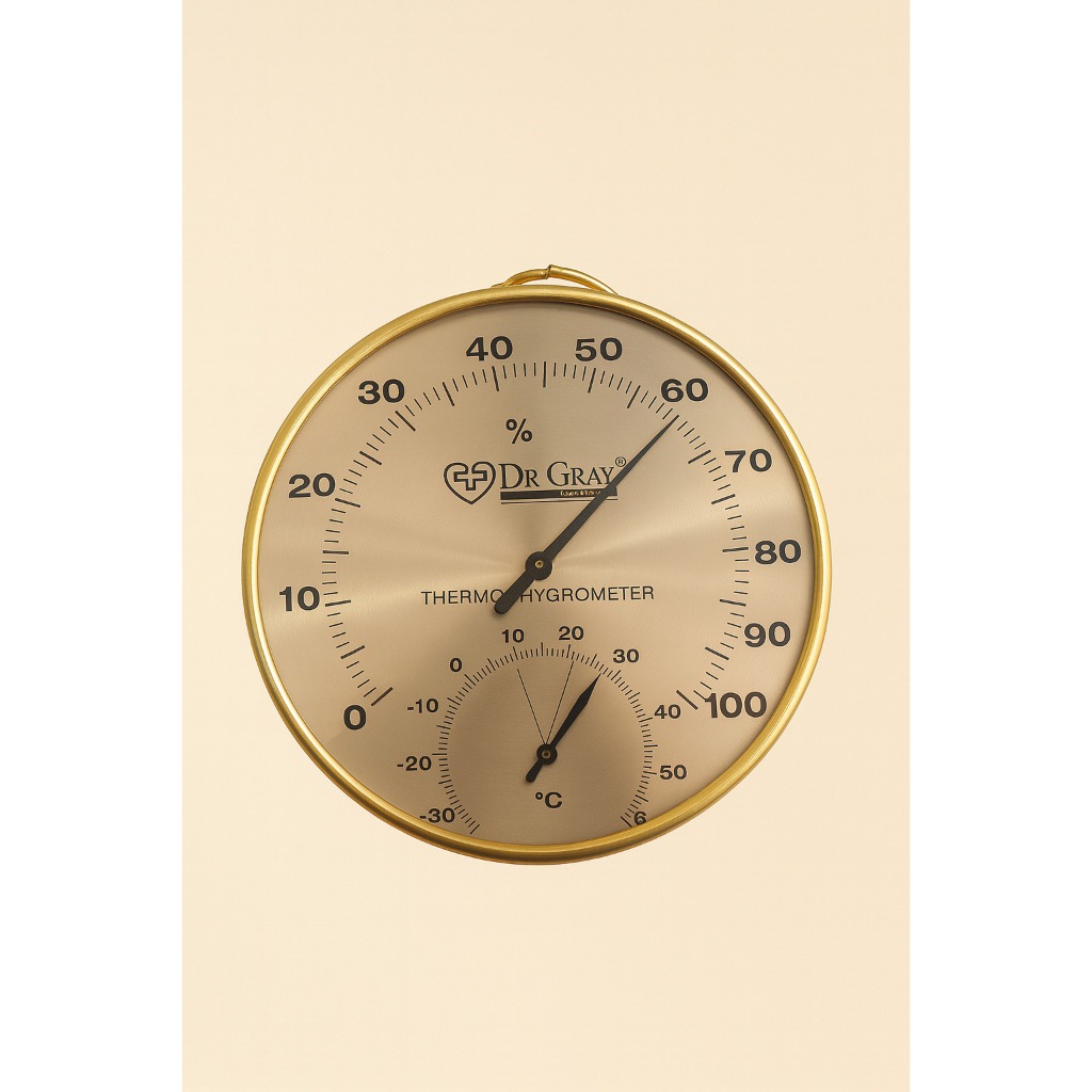 Thermo Hygrometer Analog Dr Gray | Pengukur Suhu dan Kelembapan Ruangan