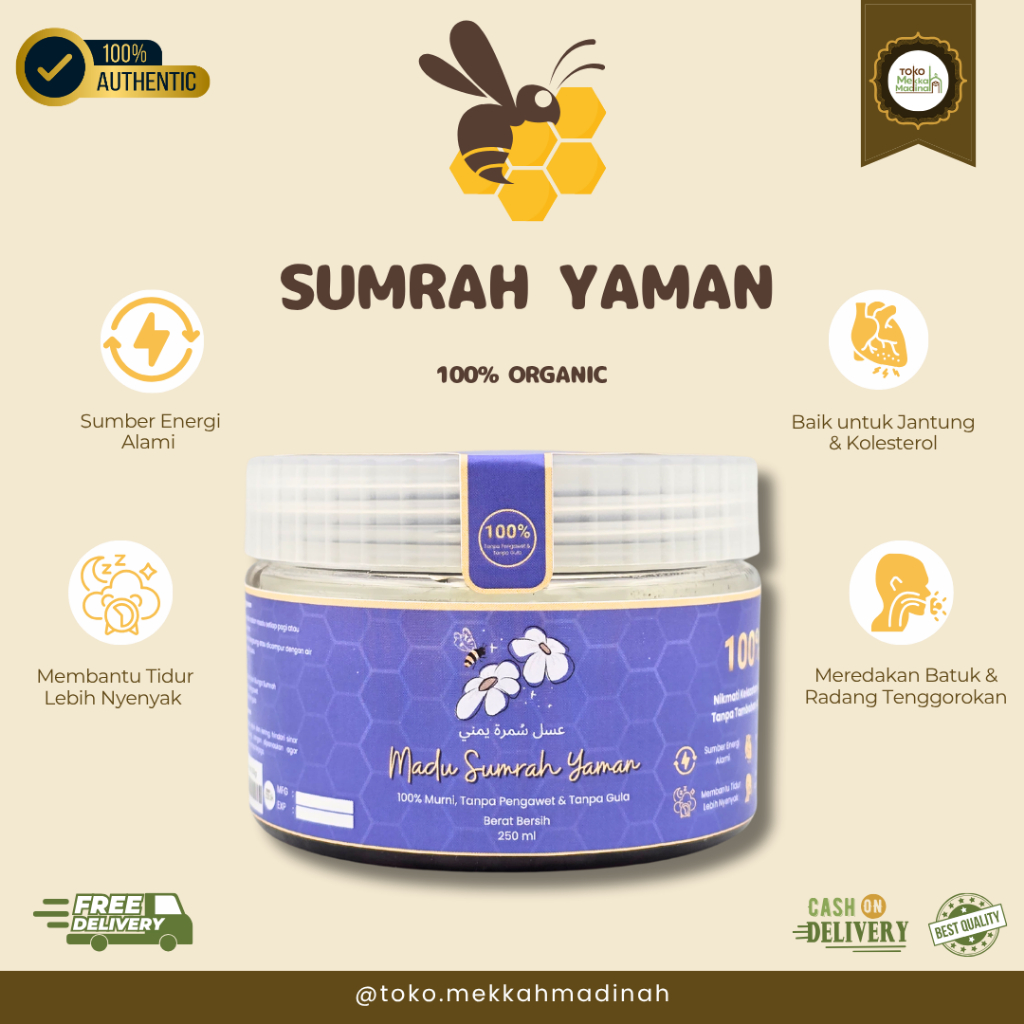 Madu Sumrah Yaman, madu asli yaman