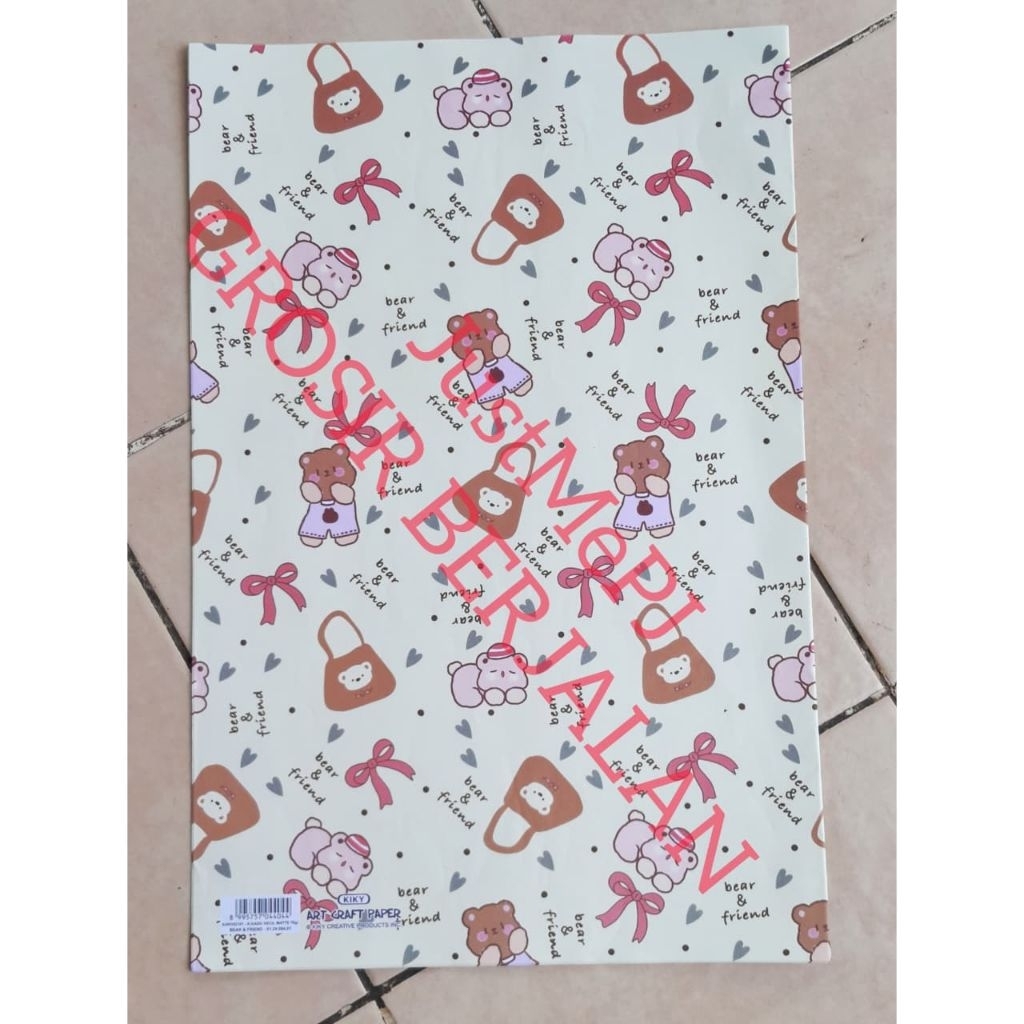 

Sidu/Kiky Kertas Kado Karakter Bunga Batik lsi50 Lembar Motif Campur Untuk Kado Unik Dan Menarik