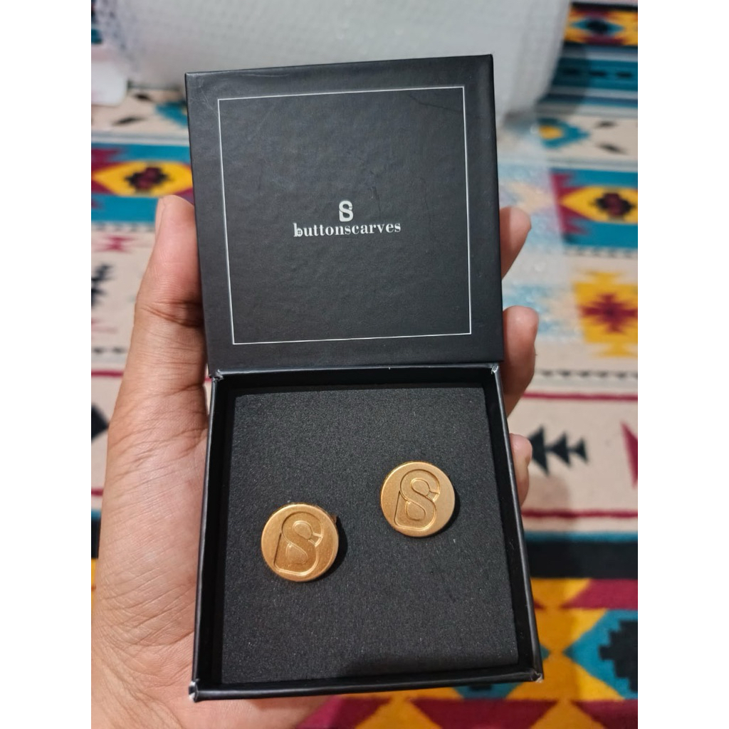 Buttonscarves Petite Brooch Gold Bros Cimit Lengkap Box Bros Dagu