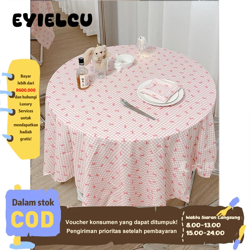 Jamooan Eyre Taplak Meja Kotak-Kotak Bunga Beludru Gadis Beludru Taplak Meja Siswa Kain Latar