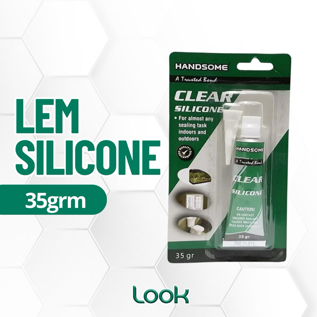 [ Clear ] Lem Kaca Sealant Handsome 35 Gram | Lem Kaca Sealant Kecil