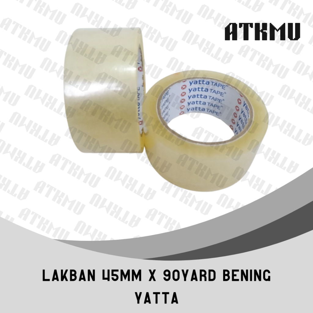 

OPP Lakban 45mm x 90yard Merk YATTA Warna Bening dan Coklat
