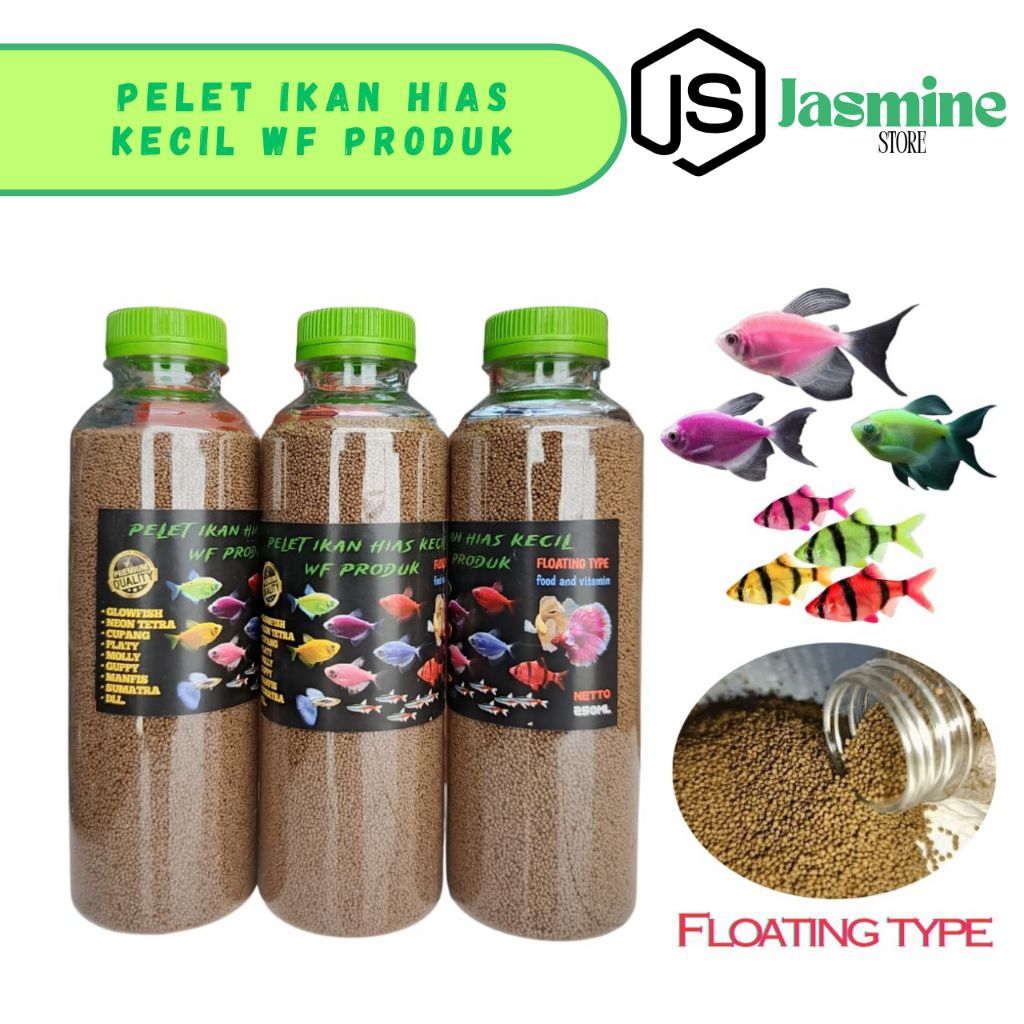 PELET PAKAN IKAN HIAS KECIL | PAKAN IKAN CUPANG | PAKAN IKAN TETRA | PAKAN IKAN MOLLY DAN IKAN KECIL