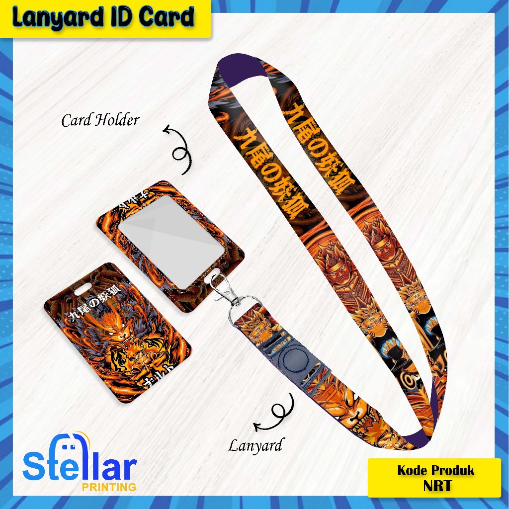 

[LANYARD ID CARD] Strap Lanyard Card Holder Naruto tali hp - gantungan kunci - Id card
