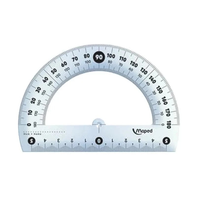 

MAPED - BUSUR DERAJAT / PENGGARIS BUSUR CRISTAL 146134 PROTACTOR 180 DERAJAT / 12 CM