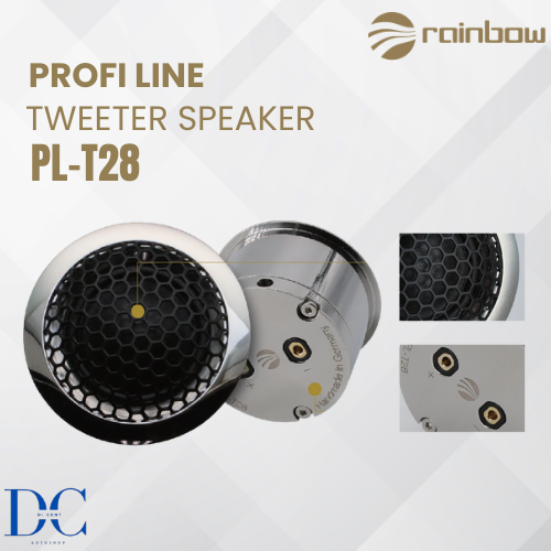 Tweeter Speaker Mobil - Tweeter Rainbow Profi Line PL-T28 - Silk Dome Tweeter - Tweeter Audio Mobil 