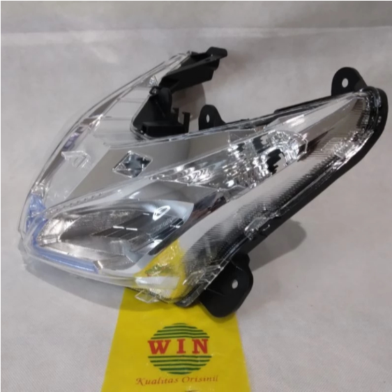 lampu depan vario 110 fi+led/reflektor head lamp vario 110 fi+led/soket 7