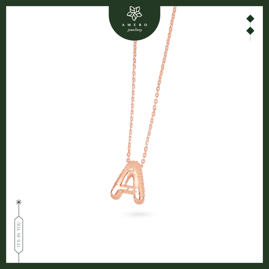 Kalung Emas Rose Gold 17K Jolly Balloon Amero Jewellery