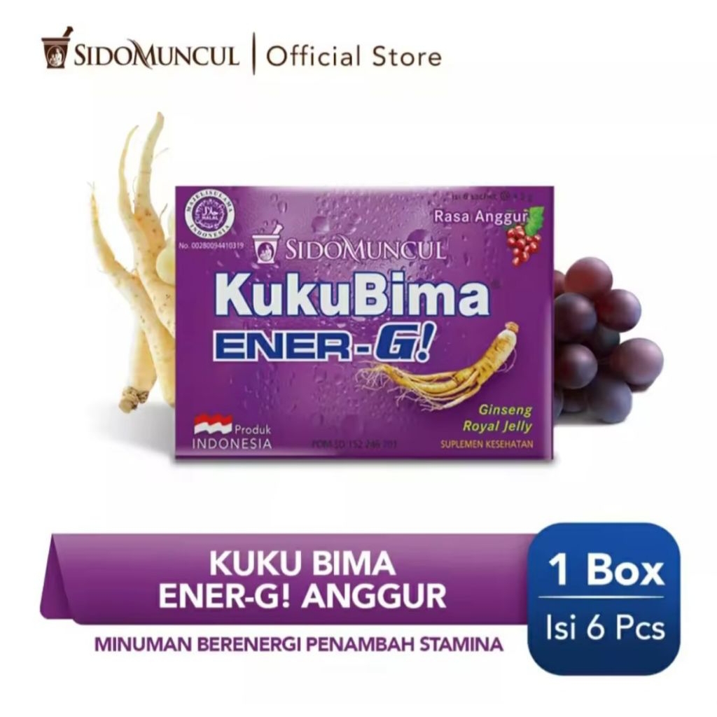 

SIDOMUNCUL KukuBima Ener-G! 1Box isi 6 pcs