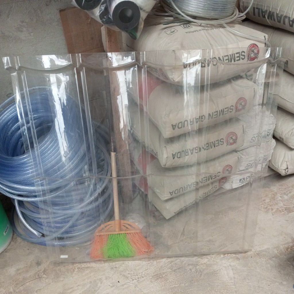 atap transparan 2x4 atap bening 2x4 pvc tebal