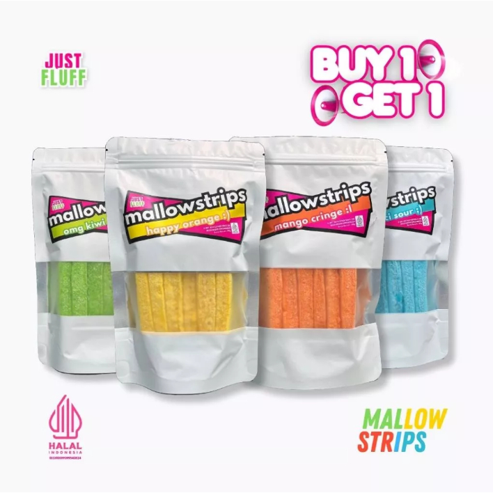 

[BUY 1 GET 1] MARSHMALLOW STRIPS JUSTFLUFF [HALAL]