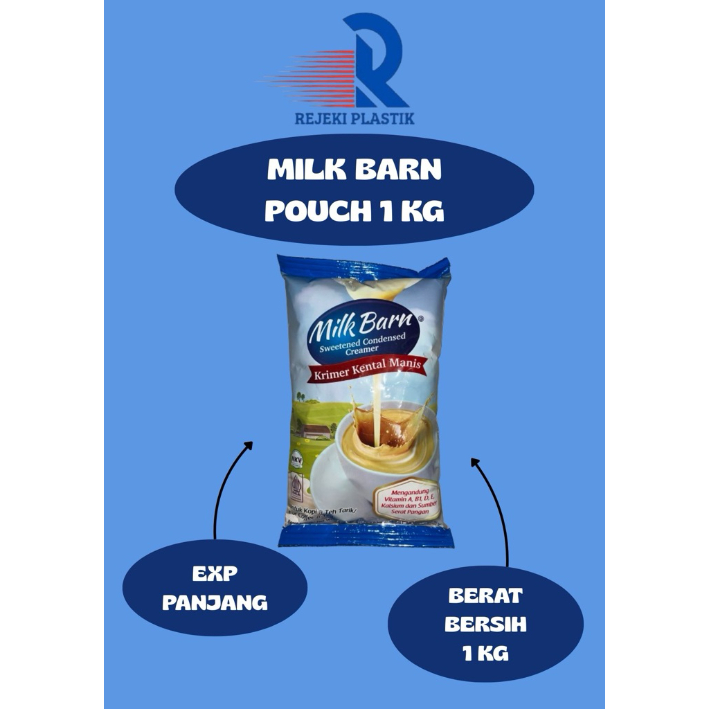 

SKM MILK BARN POUCH 1KG / KRIMER KENTAL MANIS / SUSU KENTAL MANIS MILK BARN POUCH 1KG