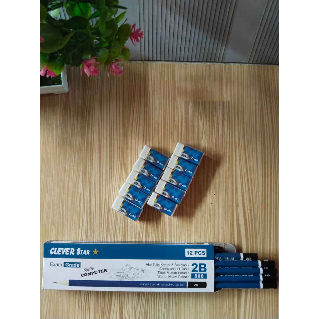 

PENSIL CLEVER STAR + PENGHAPUS DAVIS PUTIH