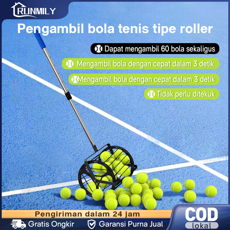 baru Tennis ball picker / penyimpan bola Alat Pengambil Bola/Tenis Otomatis / Tennis Sport Outdoor 6