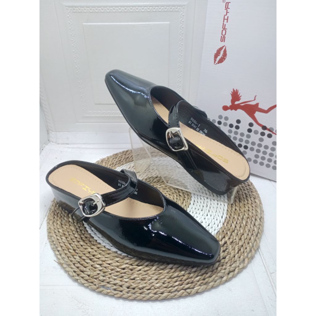 sendal wedges import wanita sofiya 9086-1