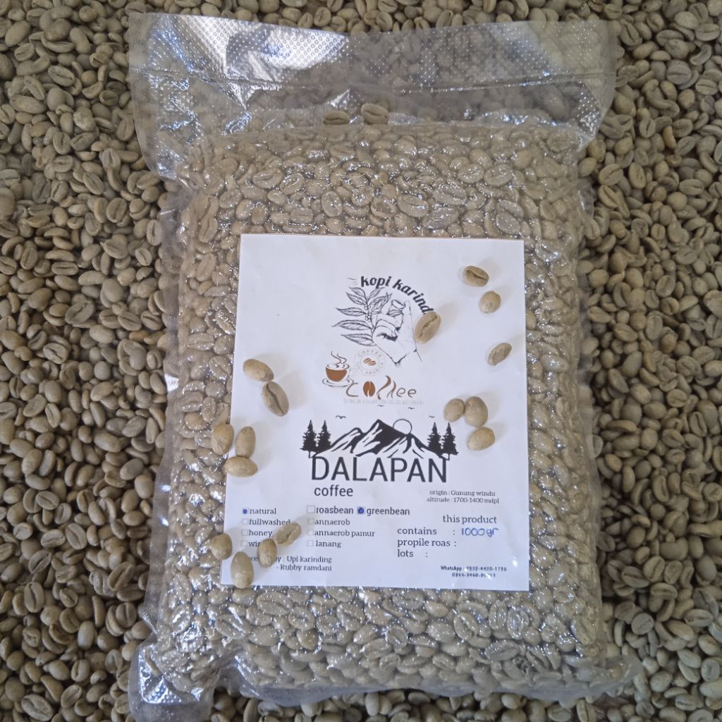 

Kopi Arabika Green bean Natural clasic 1kg Spesialty