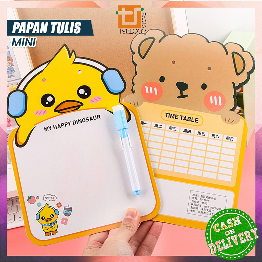 

EC OFM-M353 Mainan Edukasi Papan Tulis Mini Anak Karakter Lucu Free Spidol Bisa Dihapus dengan Tali Gantung / Mini Board Toy Papan Tulis Anak Karakter