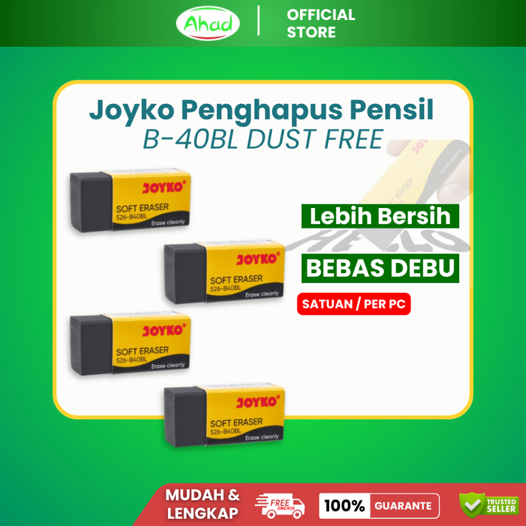 

JOYKO PENGHAPUS PENSIL B-40BL | PENGHAPUS HITAM MINI JOYKO