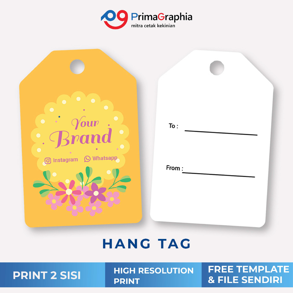 

Cetak Hang Tag Persegi 2 Sisi Custom Desain Template