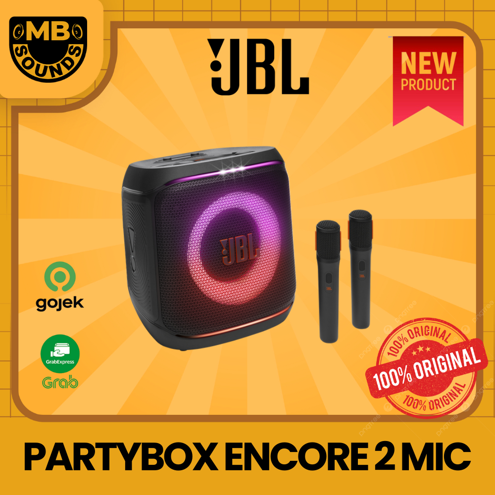 JBL PARTYBOX ENCORE 2 MIC PORTABLE SPEAKER ORIGINAL