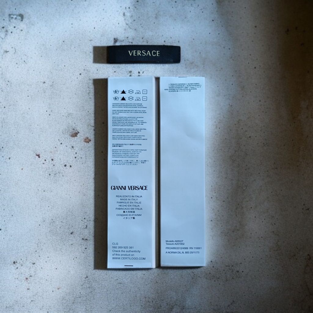 

Label Tag Wash Versacee fullset