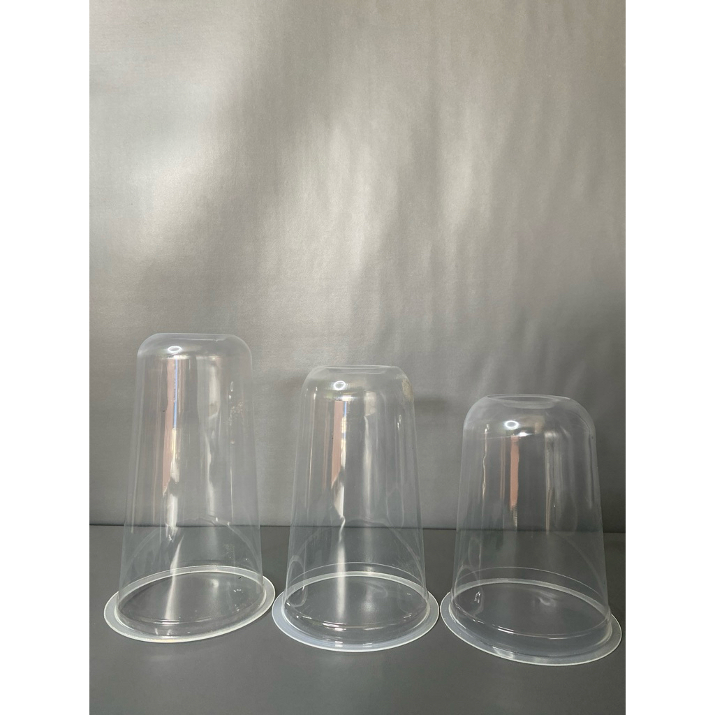 Gelas Plastik Oval Bening 16oz/18oz/22oz/ Cup Oval Tebal Bahan PP/ Gelas Oval Bening