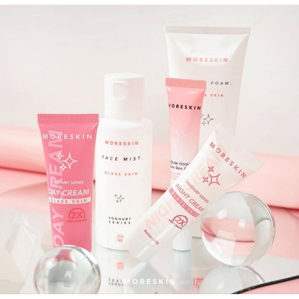 KEMASAN BARU MORESKIN GLASKIN PAKET CREAM WAJAH ALAMI